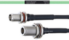 Temperature Conditioned Low Loss TNC Female Bulkhead to N Female Bulkhead Cable LL160 Coax in 48 Inch - FMHR0213-48 - Fairview Microwave Inc.