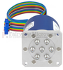 SP6T Latching 0.03 dB Low Insertion Loss Repeatability DC to 20 GHz Terminated Relay Switch, Indicators, Self Cut Off, TTL, 70W, 24V, SMA - FMSW6339 - Fairview Microwave Inc.