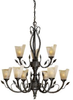 Large Chandeliers-Glass Shade - 6179 - Light Center (The)