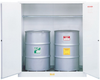 Justrite 110 gal White Hazardous Material Storage Cabinet - 59 in Width - 65 in Height - 697841-11508 - 697841-11508 - R. S. Hughes Company, Inc.