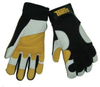 Tillman TrueFit 1490 Pearl/Gold Medium Grain Goatskin Leather/Spandex Full Fingered Work & General Purpose Gloves - Leather Palm & Fingertips Coating - Smooth Finish - 8 in Length - 608134-14901 - 608134-14901 - R. S. Hughes Company, Inc.