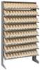 Sloped Rack, 8Shelves, 64Bins, Ivory; Shelving Unit Type Quantum Storage - 44AC6486 - Newark, An Avnet Company