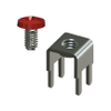 Vertical Metric Screw Terminal w/ Screw-Unassembled,Red - 7771-2 - Keystone Electronics Corp.