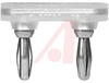 Banana Plug Shorting Bar, Insulated, Double - 70198254 - Allied Electronics, Inc.