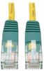 Cat5e 350MHz Molded Cross-over Patch Cable (RJ45 M/M) - Yellow, 25-ft. -- N010-025-YW