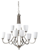 Light Multi-Tier Chandelier - F2585/6+3BS - Murray Feiss Lighting