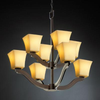 CNDL-8978-40-AMBR-DBRZ Mid. Chandeliers-Glass Up - 671544 - Capital Lighting, Inc.