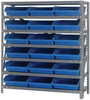 Open Shelving, 7Shelves, 18Bins, Blue; Shelving Unit Type Quantum Storage - 44AC8765 - Newark, An Avnet Company