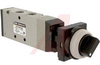 Valve, mechanical actuator - black 2 position push button selector, 5 port -- 70071824