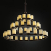 POR-8714-10-PLET-DBRZ Large Chandeliers-Glass Shade - 670421 - Capital Lighting, Inc.