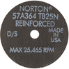 Norton B25N A Type 01/41 Small Diameter Cut-Off Wheel -- 66243522399 - Image