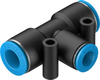 Push-in T-connector -- QST-10-8 - Image