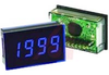 Voltmeter, 3.5 digit blue LED display, 200mV, 8 pin SIL, IP65 -- 70101415