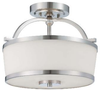6-4382-2-SN Semi-Flush Mts.-Drum Shade - 372254 - Capital Lighting, Inc.