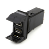 Carling V-USB-24-G11-1BB1 Dual Port USB V-Charger, 3.15A, 12/24VDC -- 11018 - Image