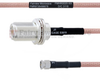 N Female Bulkhead to SMA Male MIL-DTL-17 Cable M17/60-RG142 Coax in 24 Inch - FMHR0020-24 - Fairview Microwave Inc.