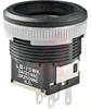 Switch, Pushbutton, PANEL SEAL, SPDT, ON-MOM ON, ROUND, BLK HOUSING, SIL CONTACT - 70191983 - Allied Electronics, Inc.