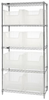 Open Wire Shelving, 5Shelves, 8Bins, Clr; Shelving Unit Type Quantum Storage - 42AC7073 - Newark, An Avnet Company