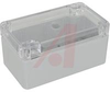 NEMA 4X SEALED POLYCAR.ENCLOSURE,LT.GRAY BODY,CLEAR COVER,4.53L X 2.56W X 2.17H - 70148308 - Allied Electronics, Inc.