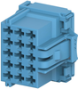 Automotive Housing, Rcpt, 15Pos, Blue Rohs Compliant Amp Te Connectivity - 75AJ1323 - Newark, An Avnet Company