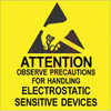 Label; 3 in.; Reusable; Yellow with Black Printing; 2 x 2 in. -- 70213812
