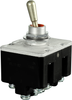 MICRO SWITCH Toggle Switches: TL Series Toggle Switch, 4 Pole Double Throw (4PDT) 2 Position (On - Mom. On), Pan Head Terminal Screws And Spring Lock Washers, Bright Finish Mounting Nuts, Standard Lev -- 4TL11-82