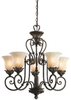 Mid. Chandeliers-Glass Up - 325215 - Light Center (The)