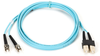 10m (32.8ft) STSC Aqua OM3 MM Fiber Patch Cable INDR Zip OFNR -- EFNT010-010M-STSC - Image