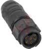 IN-LINE CONNECTOR, FEMALE, WEATHERTIGHT, #20 CONTACTS, 6 PIN - 70214385 - Allied Electronics, Inc.