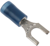 Terminal, Spade/fork, #8, Crimp, Blue; Product Range Abb Thomas & Betts - 65F732 - Newark, An Avnet Company
