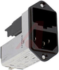 Inlet, AC, Line Filter, with 2 Pole Fuseholder - 70080753 - Allied Electronics, Inc.