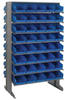 2 Side Sloped Rack, 16Shelves, 80Bin/blu; Shelving Unit Type Quantum Storage - 44AC6328 - Newark, An Avnet Company