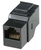 Cat5/Cat5e Inline Coupler w/ Keystone Latch, Black - 102009BK - Computer Network Accessories, Inc.