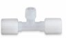 Flare compression male branch adapter, 1/2