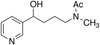 4-(Acetylmethylamino)-1-(3-pyridyl)-1-butanol -- A186560 - Image