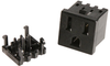 Power Entry Outlet, 10A, Nylon, Black; Product Range Amp - Te Connectivity - 46M4208 - Newark, An Avnet Company