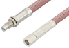 SMC Plug to SMC Jack Bulkhead Cable 12 Inch Length Using RG142 Coax - PE34505-12 - Pasternack