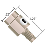 "Outlet Check Valve, 1/4-28M to 1/4-28F" -- CV-3321