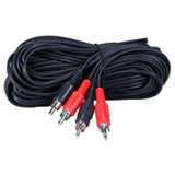 QVS - 6FT Dual RCA Audio Cable Male to Male