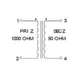 Miniature Impedance Matching Transformers - Red Spec -- SP-33