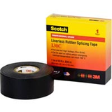 Tape; 30 ft.; 1 in.; degC; 0.762 mm; 1000%; Rubber; Black -- 130C-1X30FT