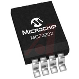 A/D Converter, 2.7V, 12-Bit, SPI I'face, 2-Ch., SOIC-8 -- MCP3202-CI/SN
