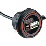 USB Buccaneer Front Panel Mount Connector IP68 type A -- PX0843/A