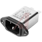 6 AMP HIGH PERF. IEC INLET FILTER W/ EARTH LINE CHOKE -- FN9233ER-6-06