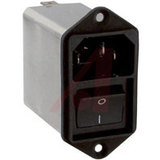 AC LINE FITLERS WITH ON/OFF SWITCH, 2 POLE, 6A STANDARD -- 4302.5314