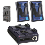 JVC IDX Endura Battery Package for JVC GY-HD250U -- LE-HD250KIT