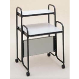 24 Inch Wide Computer Stand with Monitor Shelf -- 8200