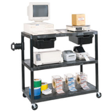 3 Shelf Extra Wide Workstation-Black -- LEW35
