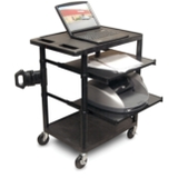 33" Endura Computer Station w/2 Roll-Out Shelves -- LEMPS