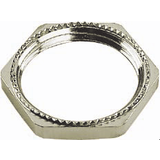 Nickel-Plated Brass PG Threaded Ribbed Locknuts -- 6011029